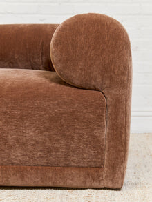 Emma Sofa with Ottoman in Amici Tobacco