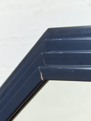 Blue Post Modern Mirror