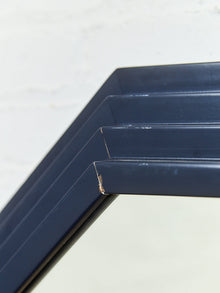 Blue Post Modern Mirror