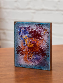 Vintage Enamel Art Piece