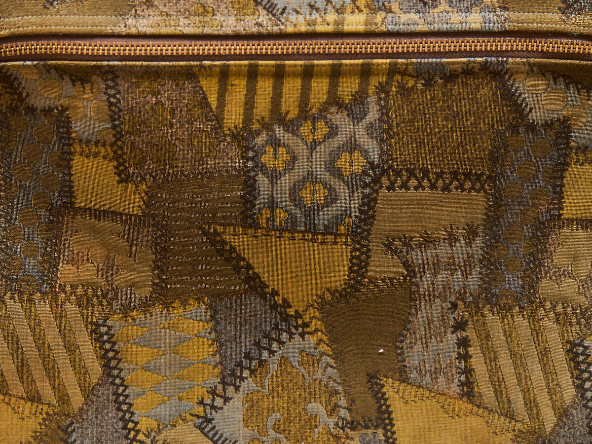 Large French Vintage Patchwork Luggage
