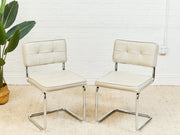 Leather Chrome Dining Chair