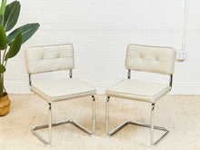 Leather Chrome Dining Chair