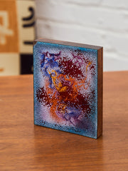 Vintage Enamel Art Piece