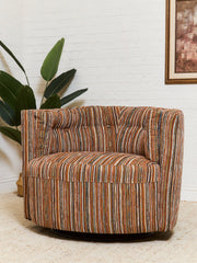 Babita Swivel in Striped Sunset