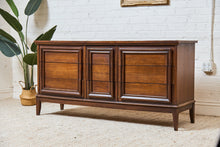 Vintage Mid-Century Framed Walnut 9-Drawer Dresser