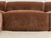Emma Sofa with Ottoman in Amici Tobacco