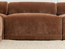 Emma Sofa with Ottoman in Amici Tobacco
