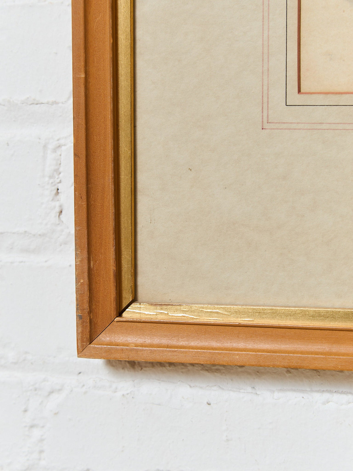 Vintage Mid-Century Asian Art Framed