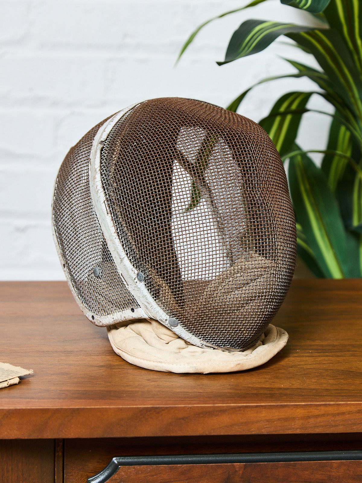 Vintage Leather Fencing Mask