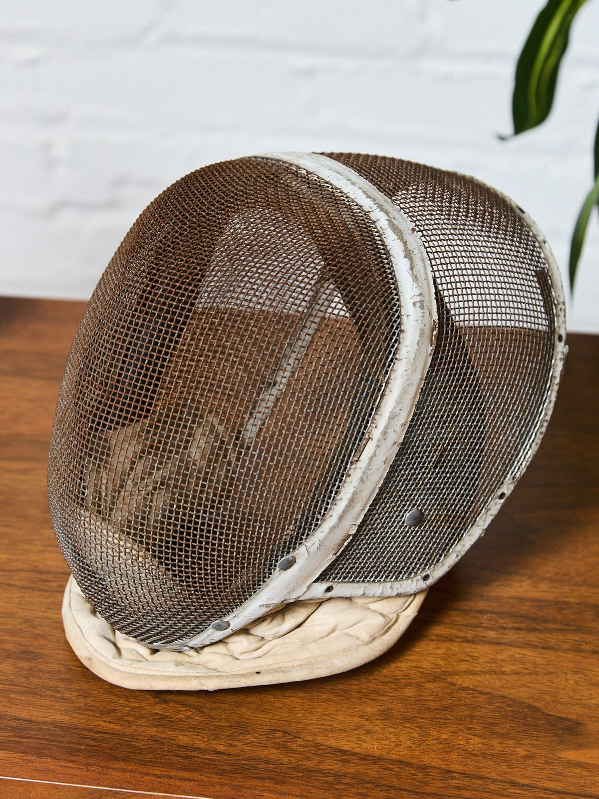 Vintage Leather Fencing Mask