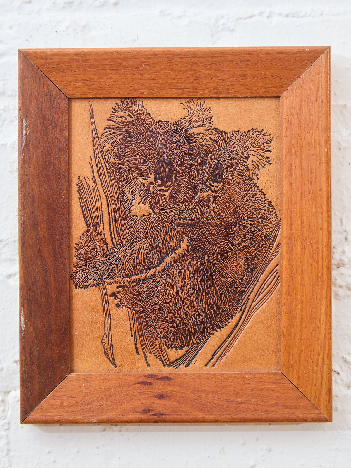 Koala Etched Wood Art