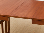 Expandable Dining Table with Sculptural Base Restored