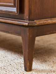 Vintage Mid-Century Framed Walnut 9-Drawer Dresser