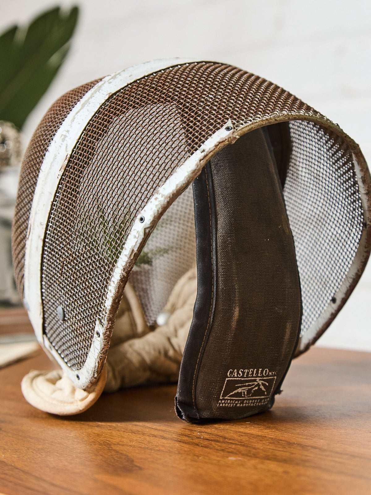 Vintage Leather Fencing Mask