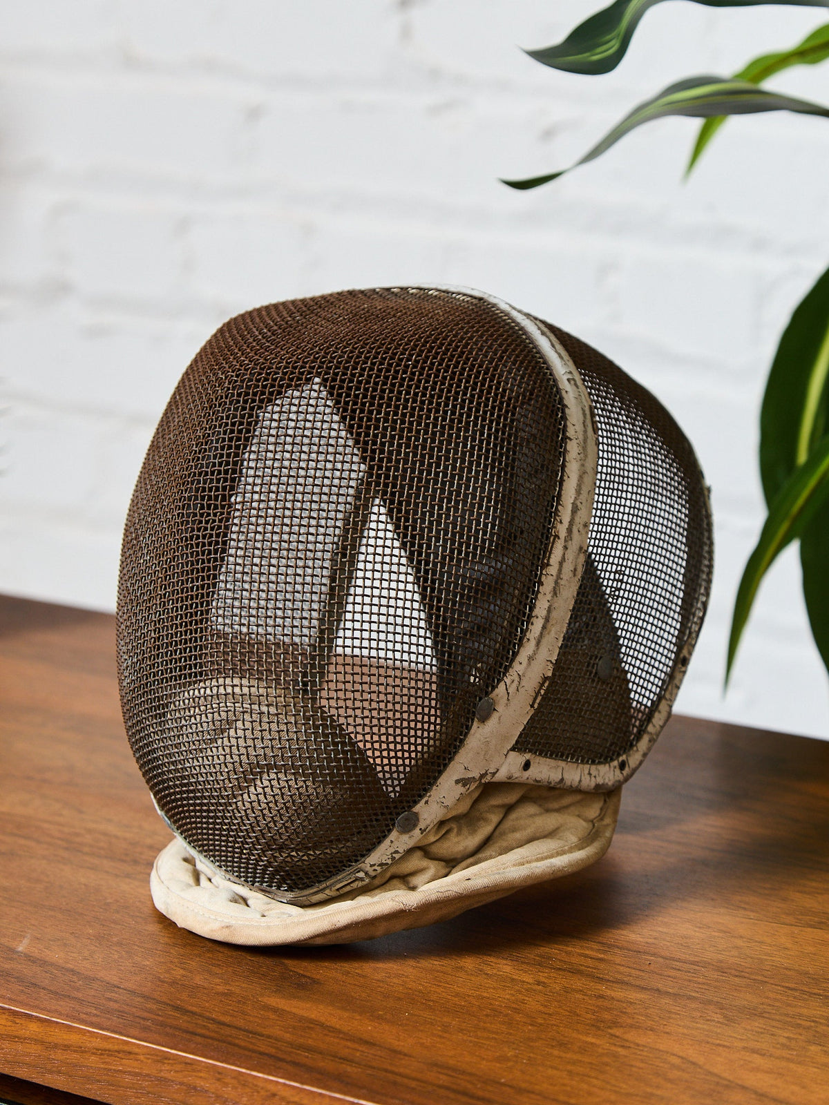 Vintage Leather Fencing Mask