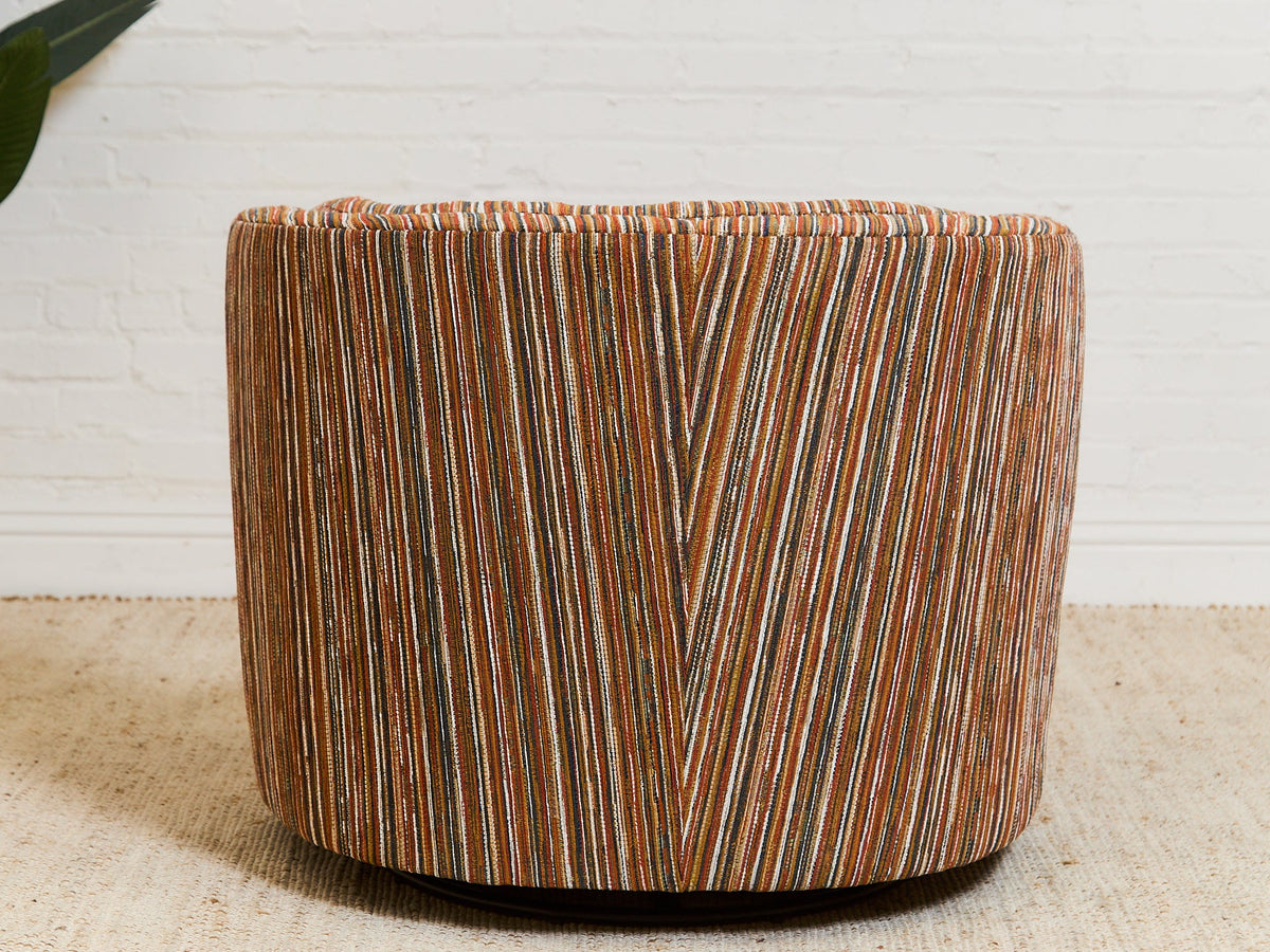 Babita Swivel in Striped Sunset
