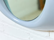 1970s Vintage Grey Abstract Fiberglass Hanging Mirror