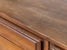 Vintage Mid-Century Framed Walnut 9-Drawer Dresser