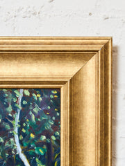 Impressionist Vintage Painting of a Park by Raymond Rosenberg