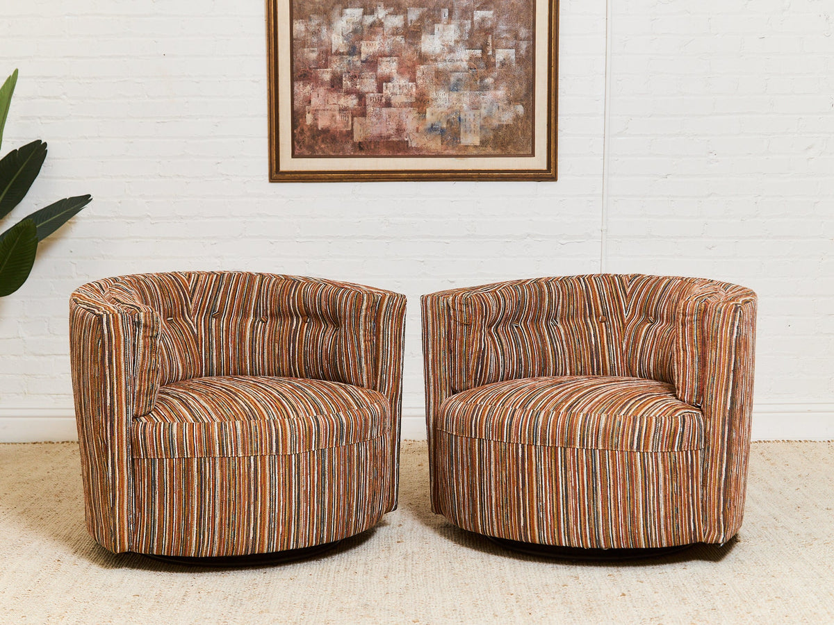 Babita Swivel in Striped Sunset