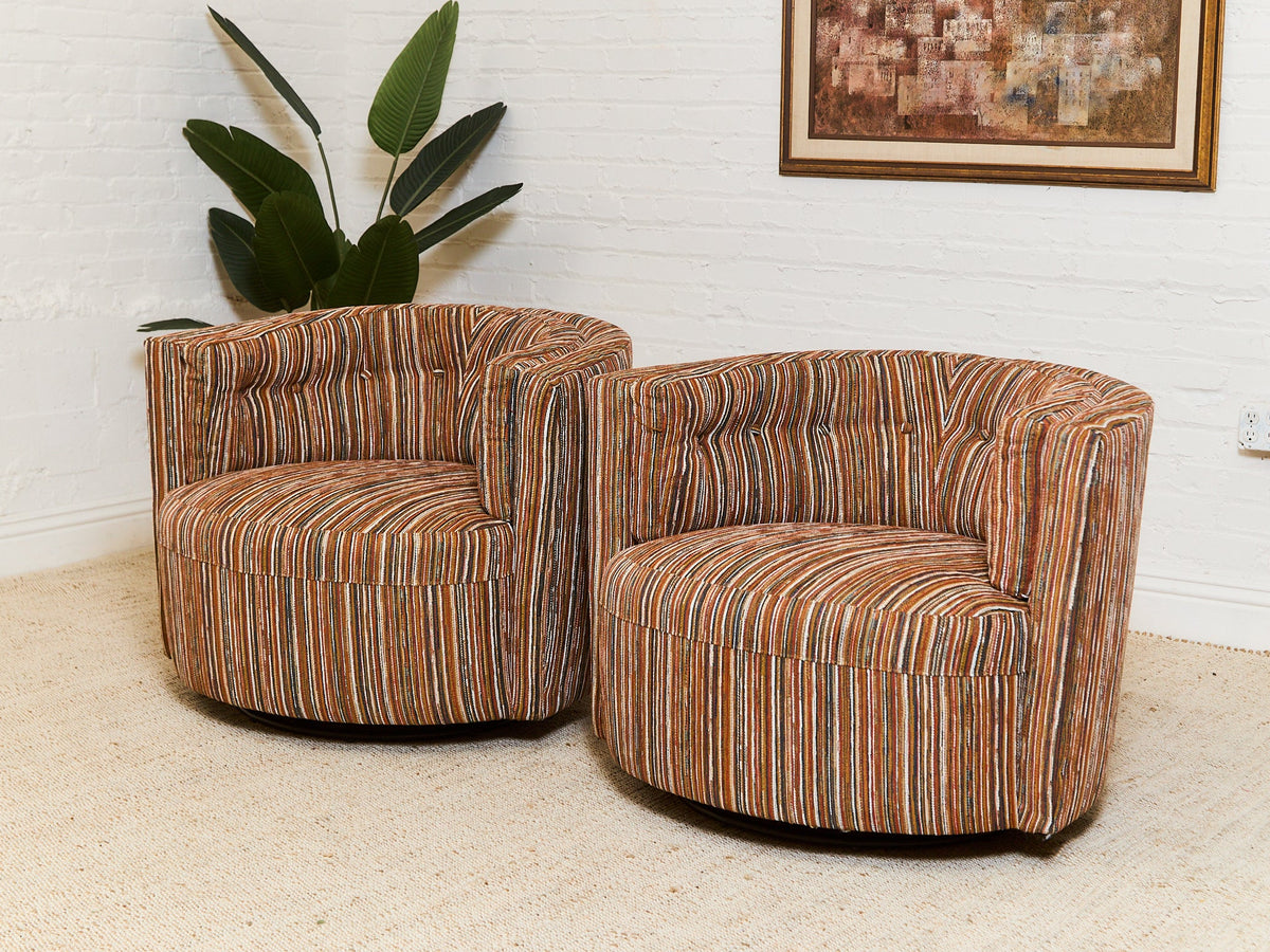 Babita Swivel in Striped Sunset