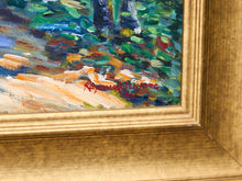 Impressionist Vintage Painting of a Park by Raymond Rosenberg
