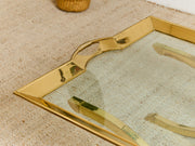 Estate Size Polished Brass Cocktail Coffee Table by La Barge Hollywood Regency