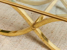 Estate Size Polished Brass Cocktail Coffee Table by La Barge Hollywood Regency