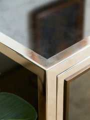 Angolo Metal Arte in Italy, 1960s Chrome and Mirror Glass Sideboard