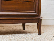 Vintage Mid-Century Framed Walnut 9-Drawer Dresser