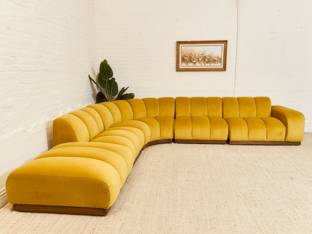 Margot Sectional Sofa in Royale Dijon