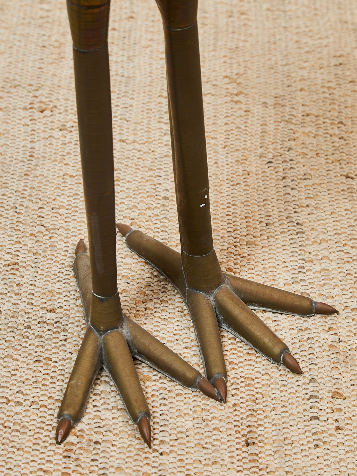 Sergio Bustamante Large Vintage Brass Crane