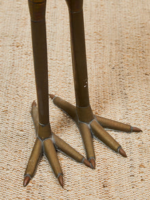Sergio Bustamante Large Vintage Brass Crane