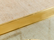 Estate Size Polished Brass Cocktail Coffee Table by La Barge Hollywood Regency