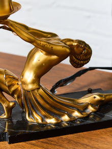 Frankart Ronson Nude Art Deco Lamp Solid Brass 1912 Patent