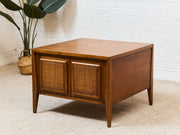 Century Furniture Rattan Square End Table