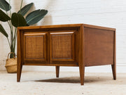 Century Furniture Rattan Square End Table