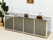 Angolo Metal Arte in Italy, 1960s Chrome and Mirror Glass Sideboard
