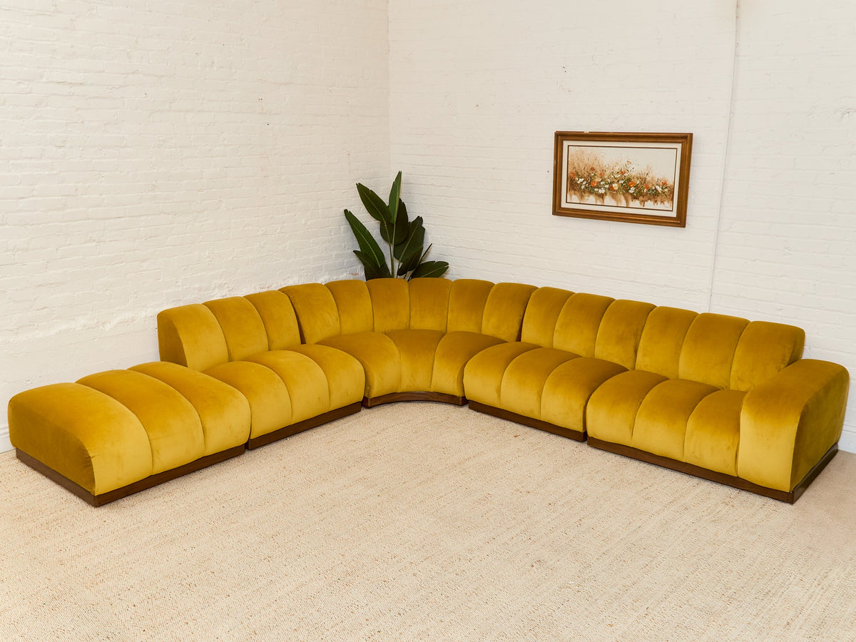 Margot Sectional Sofa in Royale Dijon