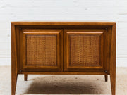 Century Furniture Rattan Square End Table