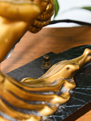 Frankart Ronson Nude Art Deco Lamp Solid Brass 1912 Patent