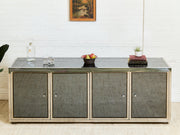 Angolo Metal Arte in Italy, 1960s Chrome and Mirror Glass Sideboard