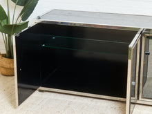 Angolo Metal Arte in Italy, 1960s Chrome and Mirror Glass Sideboard