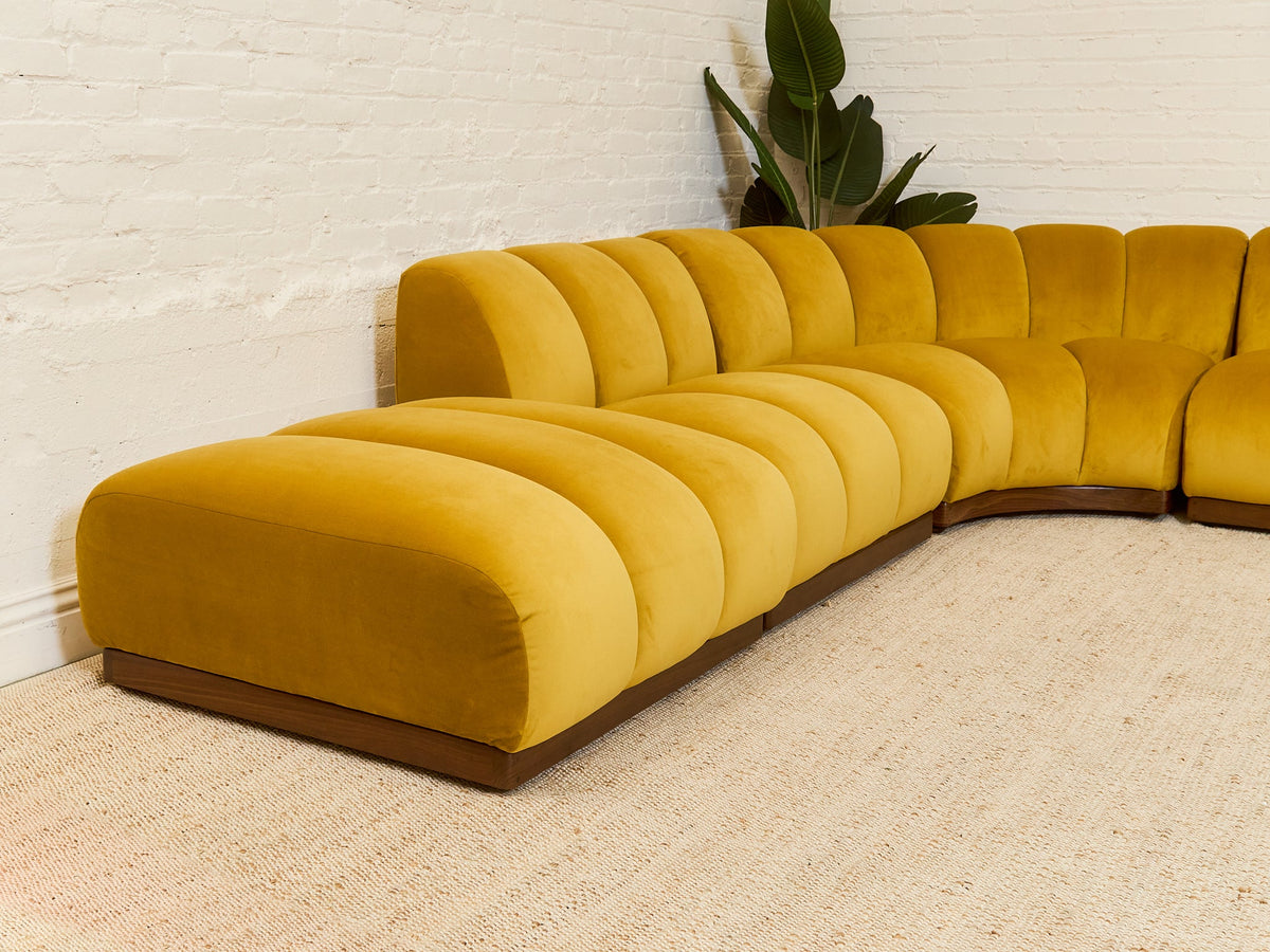 Margot Sectional Sofa in Royale Dijon