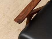 Black Leather Chair and Ottoman