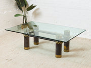 Large Chunky Post Modern Coffee Table