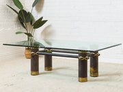 Large Chunky Post Modern Coffee Table