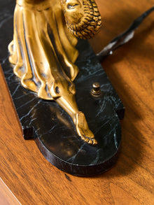 Frankart Ronson Nude Art Deco Lamp Solid Brass 1912 Patent