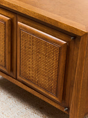 Century Furniture Rattan Square End Table